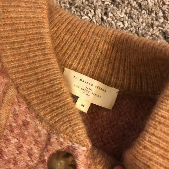 SEZANE Nathael Jacket Camel Sz Medium - Picture 4 of 6